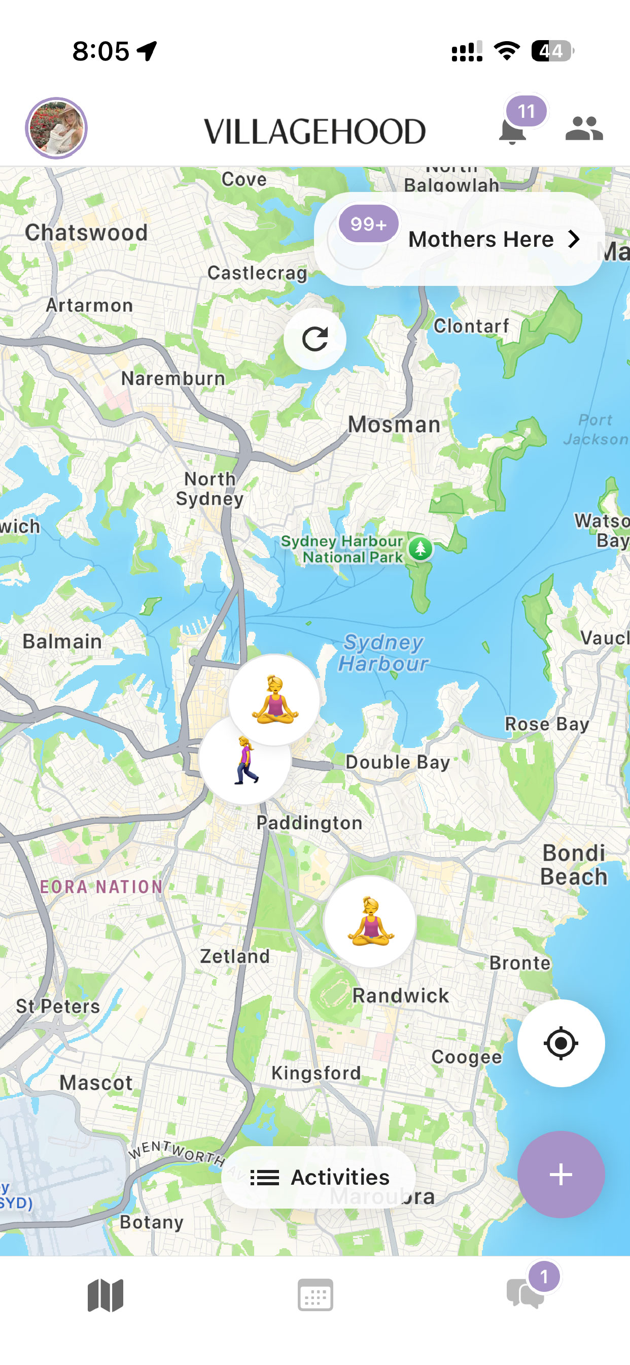 Start or join an activity